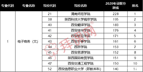 西安市电子商务专业排名